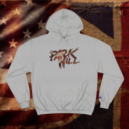 Park Hill Dual Citizen Hoodie | Camo Brush Lettering, Champion Style